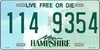 NH license plate 1149354