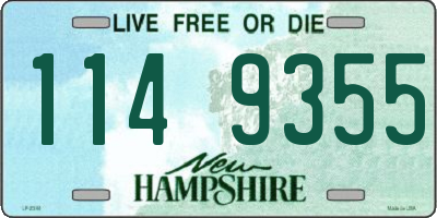 NH license plate 1149355