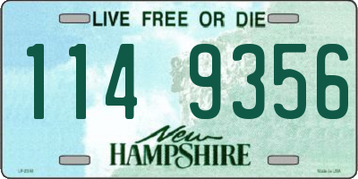 NH license plate 1149356