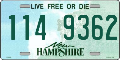 NH license plate 1149362