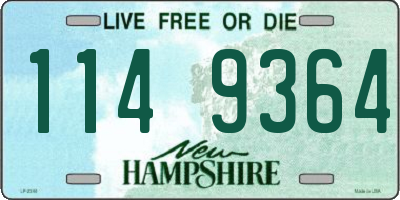 NH license plate 1149364