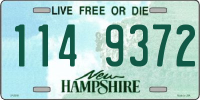 NH license plate 1149372