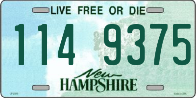 NH license plate 1149375