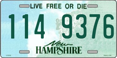 NH license plate 1149376