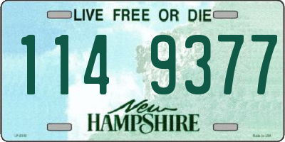 NH license plate 1149377