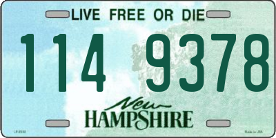 NH license plate 1149378