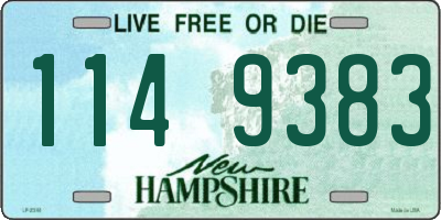 NH license plate 1149383