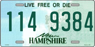 NH license plate 1149384