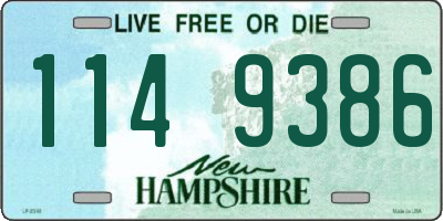 NH license plate 1149386
