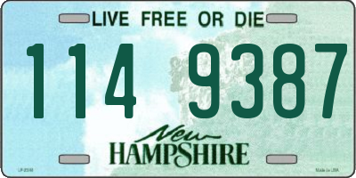 NH license plate 1149387