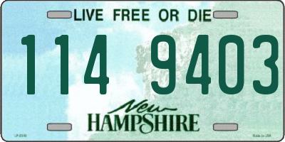 NH license plate 1149403