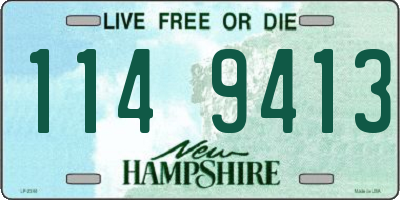 NH license plate 1149413