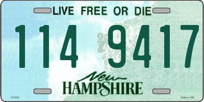 NH license plate 1149417