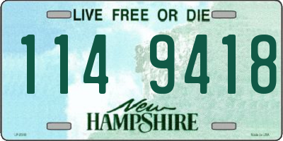 NH license plate 1149418