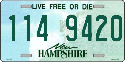NH license plate 1149420