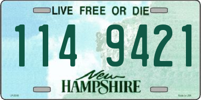 NH license plate 1149421