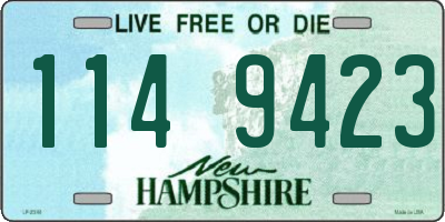 NH license plate 1149423