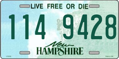 NH license plate 1149428