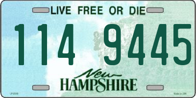 NH license plate 1149445