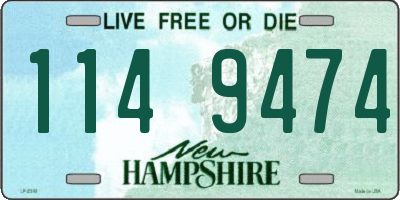 NH license plate 1149474
