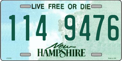 NH license plate 1149476