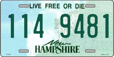 NH license plate 1149481