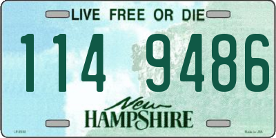 NH license plate 1149486