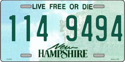 NH license plate 1149494
