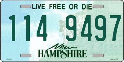 NH license plate 1149497