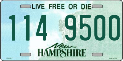NH license plate 1149500