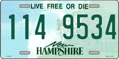 NH license plate 1149534