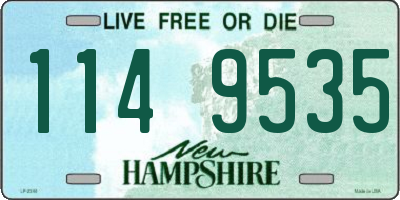 NH license plate 1149535