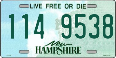 NH license plate 1149538