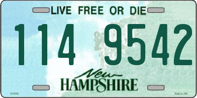 NH license plate 1149542