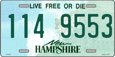 NH license plate 1149553
