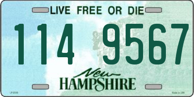 NH license plate 1149567