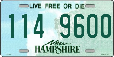 NH license plate 1149600
