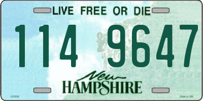 NH license plate 1149647