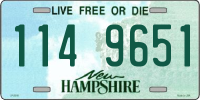 NH license plate 1149651