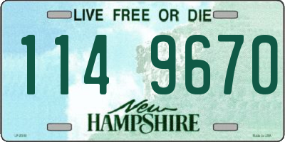 NH license plate 1149670