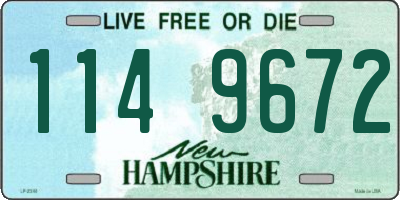 NH license plate 1149672