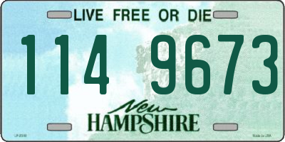 NH license plate 1149673