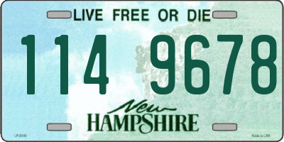 NH license plate 1149678