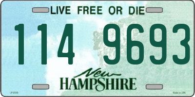NH license plate 1149693