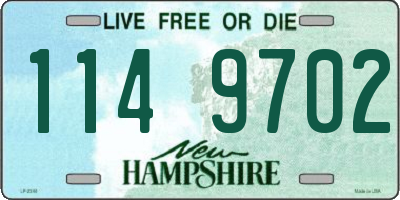 NH license plate 1149702