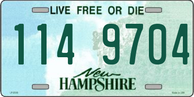 NH license plate 1149704