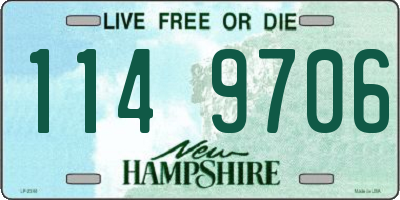 NH license plate 1149706