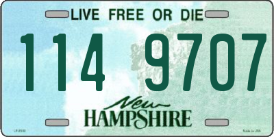 NH license plate 1149707