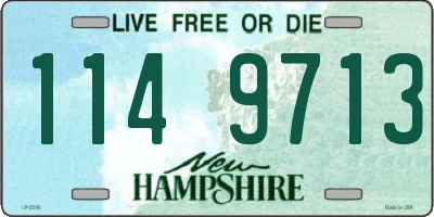 NH license plate 1149713