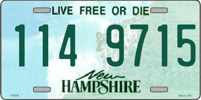 NH license plate 1149715